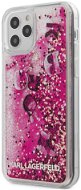 Karl Lagerfeld Liquid Glitter Charms für Apple iPhone 12 Pro Max Pink - Handyhülle