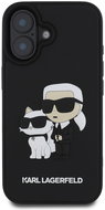 Karl Lagerfeld 3D Rubber Karl and Choupette Back Cover for iPhone 16 Plus Black - Phone Cover