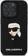Karl Lagerfeld 3D Rubber Ikonik Back Cover for iPhone 16 Pro Black - Phone Cover