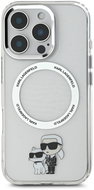 Karl Lagerfeld IML Karl and Choupette MagSafe Back Cover for iPhone 16 Pro Transparent - Phone Cover