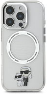 Karl Lagerfeld IML Karl and Choupette MagSafe Back Cover for iPhone 16 Pro Max Transparent - Phone Cover