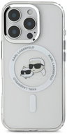 Karl Lagerfeld IML K&CH Heads Metal Frame MagSafe Back Cover for iPhone 16 Pro Max Transparent - Phone Cover