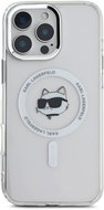 Karl Lagerfeld IML Choupette Head Metal Frame MagSafe Back Cover for iPhone 16 Pro Max Transparent - Phone Cover