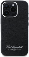 Karl Lagerfeld Grained PU Hotel RSG Back Cover for iPhone 16 Pro Max Black - Phone Cover