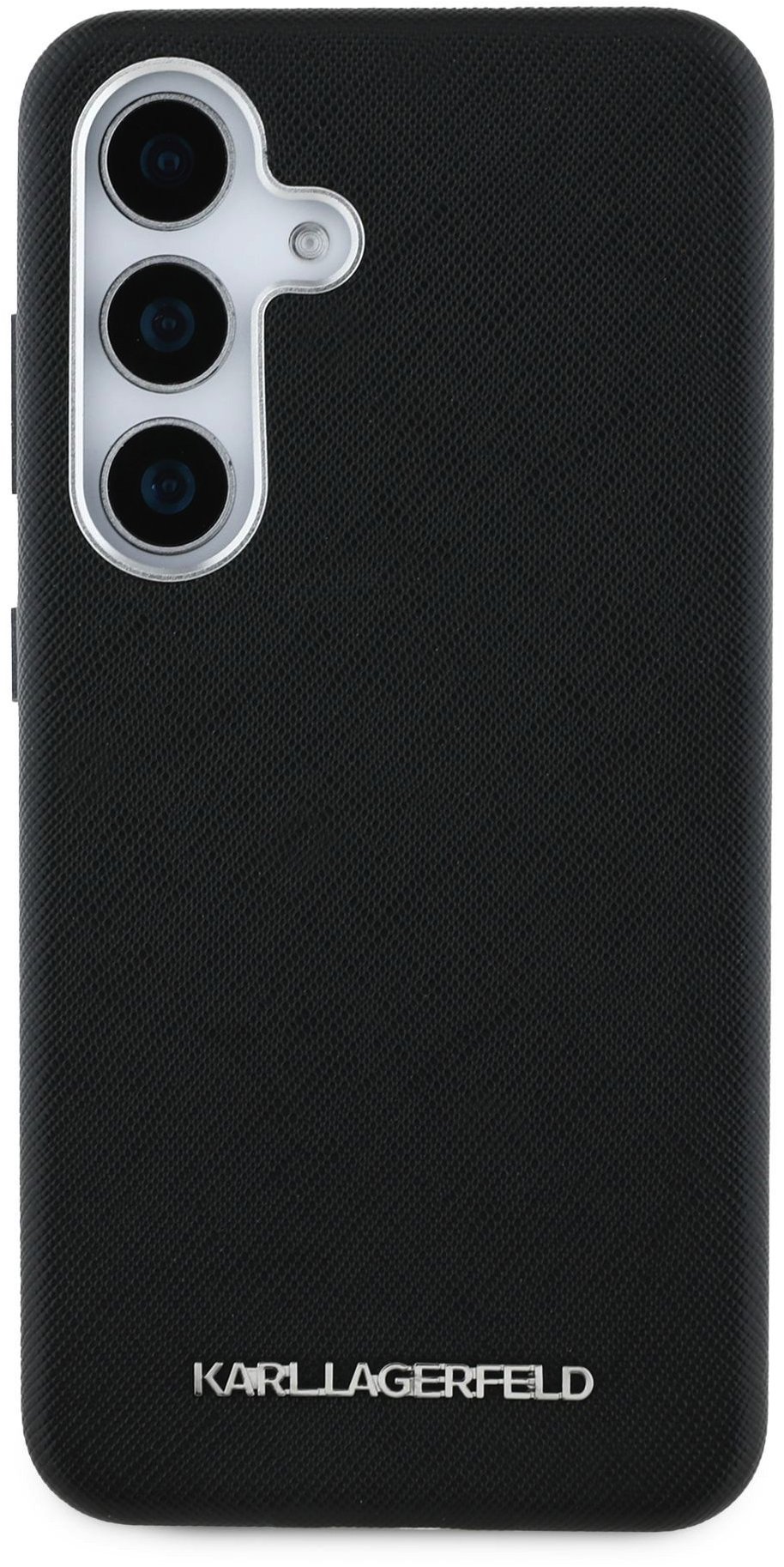 Karl Lagerfeld PU Saffiano Metal Logo and Frame Samsung Galaxy S25+ fekete tok