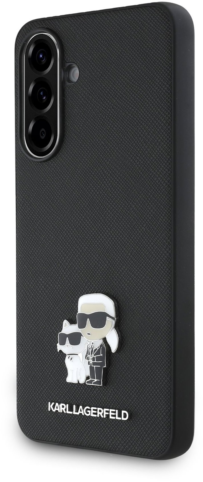 Karl Lagerfeld PU Saffiano Metal Karl and Choupette Samsung Galaxy A36 Black tok