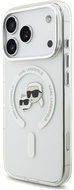 Karl Lagerfeld IML K&CH Heads Metal Frame MagSafe Back Cover for iPhone 17 Pro Transparent - Phone Cover
