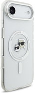 Karl Lagerfeld IML K&CH Heads Metal Frame MagSafe Back Cover for iPhone Air Transparent - Phone Cover