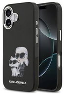 Karl Lagerfeld IML Aquarelle Karl and Choupette Back Cover for iPhone 17 Black - Phone Cover