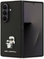 Karl Lagerfeld PU Saffiano Karl and Choupette Back Cover for Samsung Galaxy Z Fold 7 Black - Phone Cover