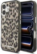 Karl Lagerfeld IML Leopard MagSafe Back Cover for iPhone 17 Brown - Phone Cover