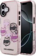 Karl Lagerfeld IML Multi K&CH Heads Back Cover for iPhone 17 Pink - Phone Cover
