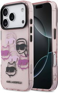 Karl Lagerfeld IML Multi K&CH Heads Back Cover for iPhone 17 Pro Pink - Phone Cover