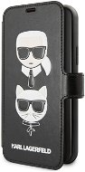 Karl Lagerfeld Cardslots Book for iPhone 11, Black - Phone Case