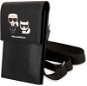 Karl Lagerfeld Saffiano Karl and Choupette Wallet Phone Bag Black tok - Mobiltelefon tok