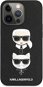 Karl Lagerfeld PU Saffiano Karl and Choupette Heads Apple iPhone 13 Pro fekete tok - Telefon tok