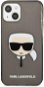 Karl Lagerfeld TPU Full Glitter Karl Head Apple iPhone 13 fekete tok - Telefon tok