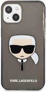 Karl Lagerfeld TPU Full Glitter Karl Head Apple iPhone 13 mini fekete tok - Telefon tok