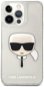 Karl Lagerfeld TPU Full Glitter Karl Head Apple iPhone 13 Pro ezüst tok - Telefon tok