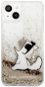 Karl Lagerfeld Liquid Glitter Choupette Eat Cover für Apple iPhone 13 - Gold - Handyhülle