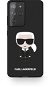 Karl Lagerfeld Iconic Full Body Silikon Cover für Samsung Galaxy S21 Ultra - schwarz - Handyhülle