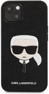 Karl Lagerfeld PU Saffiano Karl Head Cover for Apple iPhone 13 mini, Black - Phone Cover