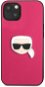Karl Lagerfeld PU Leather Karl Head Apple iPhone 13 rózsaszín tok - Telefon tok