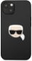 Karl Lagerfeld PU Leather Karl Head Cover für Apple iPhone 13 - Schwarz - Handyhülle