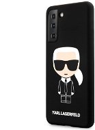 Karl Lagerfeld Iconic Full Body Silikon Cover für Samsung Galaxy S21 - schwarz - Handyhülle