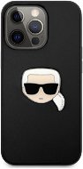Karl Lagerfeld PU Leather Karl Head Cover für Apple iPhone 13 Pro Max - Schwarz - Handyhülle