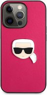Karl Lagerfeld PU Leather Karl Head Cover for Apple iPhone 13 Pro Max, Pink - Phone Cover