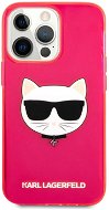 Karl Lagerfeld TPU Choupette Head Kryt na Apple iPhone 13 Pro Fluo Pink - Kryt na mobil