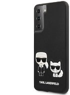 Karl Lagerfeld PU Karl & Choupette Cover für Samsung Galaxy S21+ - schwarz - Handyhülle