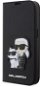 Karl Lagerfeld PU Saffiano Karl and Choupette NFT Book Pouzdro pro iPhone 13 Pro Black - Phone Case
