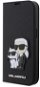 Karl Lagerfeld PU Saffiano Karl and Choupette NFT Book iPhone 13 Pro Max tok, fekete - Mobiltelefon tok