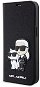 Karl Lagerfeld PU Saffiano Karl and Choupette NFT Book iPhone 14 tok, fekete - Mobiltelefon tok
