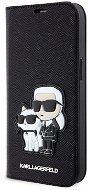 Karl Lagerfeld PU Saffiano Karl and Choupette NFT Book Puzdro na iPhone 13 Black - Puzdro na mobil