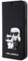 Karl Lagerfeld PU Saffiano Karl and Choupette NFT Book Handyhülle für iPhone 13 Schwarz - Handyhülle