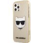 Karl Lagerfeld Choupette Head Glitter Apple iPhone 12/12 Pro arany tok - Telefon tok