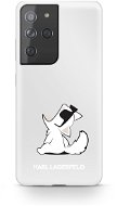 Karl Lagerfeld PC/TPU Choupette Eats Cover for Samsung Galaxy S21 Ultra Transparent - Phone Cover