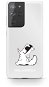 Karl Lagerfeld PC/TPU Choupette Eats Samsung Galaxy S21 Ultra átlátszó tok - Telefon tok