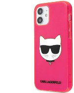 Karl Lagerfeld TPU Choupette Head Cover for Apple iPhone 12 mini, Fluo Pink - Phone Cover