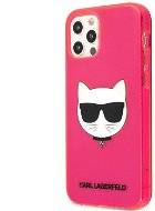 Karl Lagerfeld TPU Choupette Head Apple iPhone 12/12 Pro Fluo Pink tok - Telefon tok