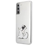Karl Lagerfeld PC/TPU Choupette Eatse tok a Samsung Galaxy S21 készülékhez Transparent - Telefon tok