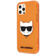 Karl Lagerfeld TPU Choupette Head Kryt na Apple iPhone 12 Pro Max Fluo Orange - Kryt na mobil