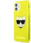 Karl Lagerfeld TPU Choupette Head Kryt für Apple iPhone 11 Fluo Gelb - Handyhülle