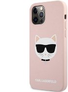 Karl Lagerfeld Choupette Head Silicone Case for Apple iPhone 12/12 Pro, Light Pink - Phone Cover
