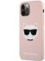 Karl Lagerfeld Choupette Head Apple iPhone 12 / 12 Pro Light Pink szilikon tok - Telefon tok