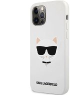 Karl Lagerfeld Choupette Head Silikónový Kryt pre Apple iPhone 12/12 Pro Light White - Kryt na mobil