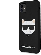 Karl Lagerfeld Choupette Head Apple iPhone 11 fekete szilikon tok - Telefon tok